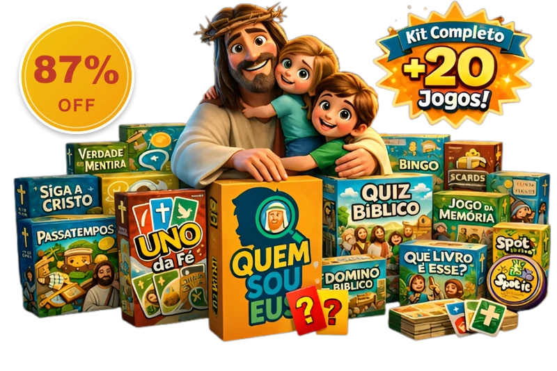 Kit de Jogos Bíblicos Mockup 3D